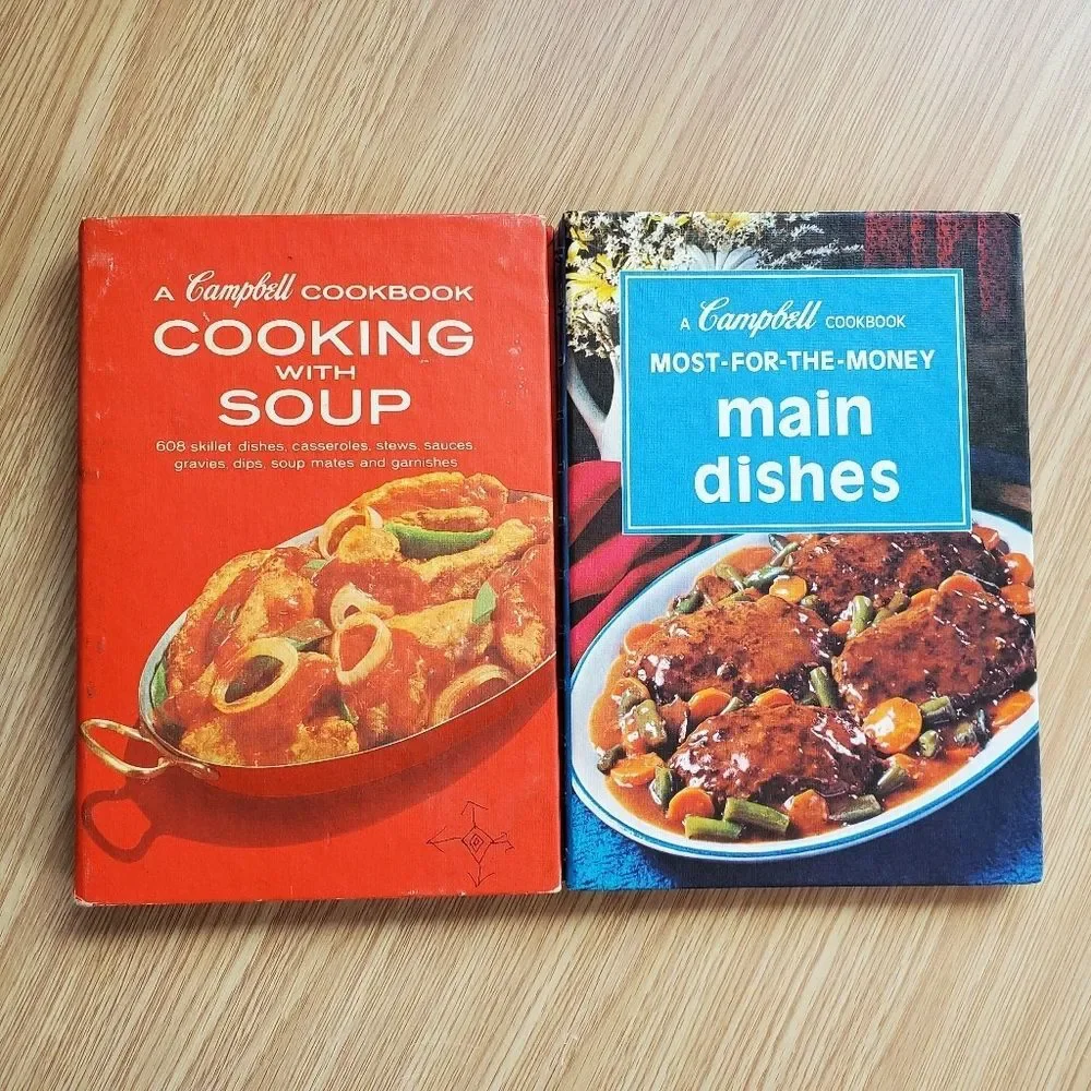 Vintage Campbells Cookbook‎ bundle main dishes, cooking with soup vintage